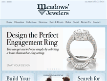 Tablet Screenshot of meadowsjewelers.com